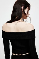 Textured Off-the-Shoulder Top