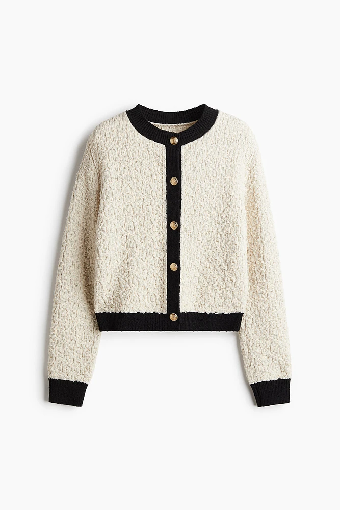 Textured-Knit Cardigan