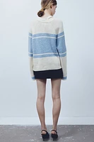 Jacquard-knit Sweater