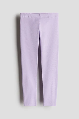 Ribbed Jersey Leggings