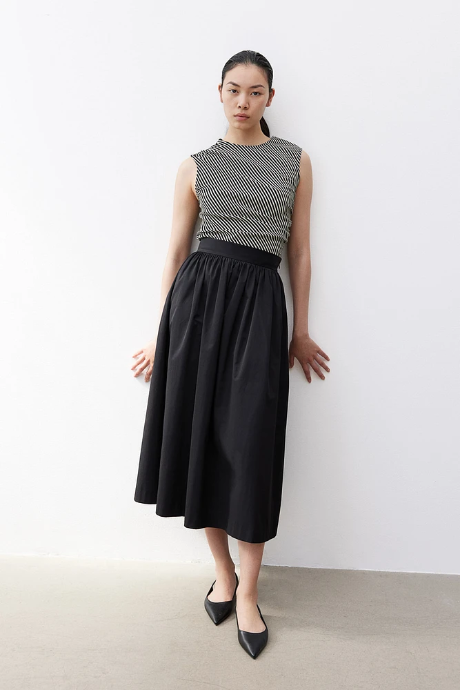 Draped Sleeveless Top