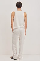 Pantalon décontracté en lin mélangé