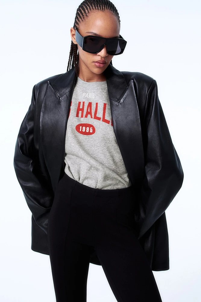 Oversized Motif-Front Sweatshirt