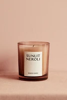 Bougie parfumée dans un pot en verre