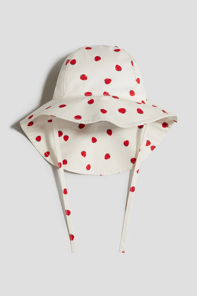 Patterned Cotton Sun Hat