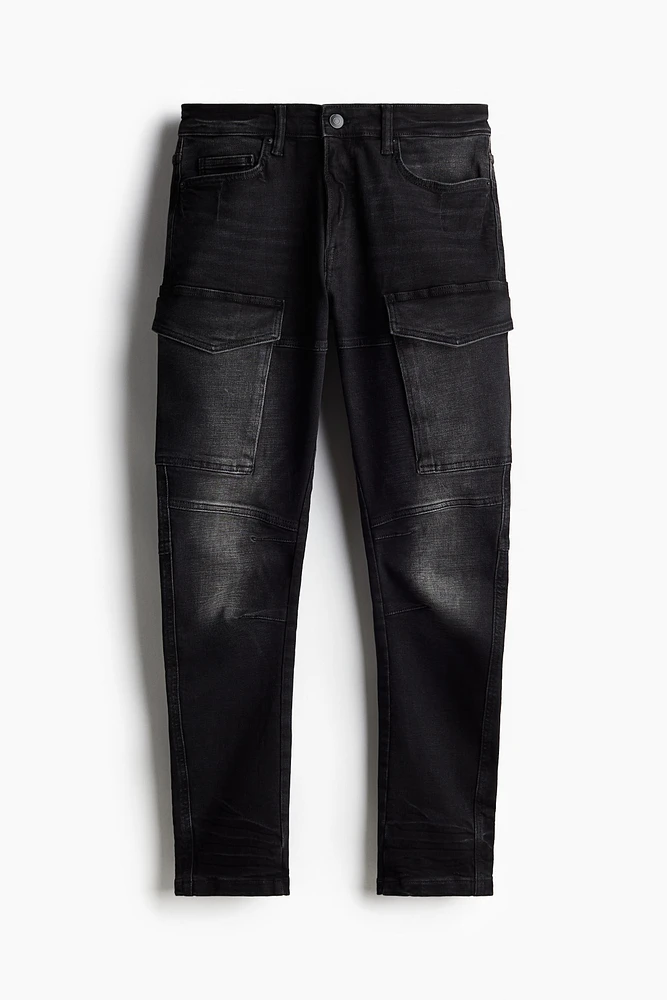 Jean cargo Coupe Amincie