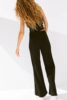 Button-front Pants