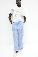 Cotton Drawstring Pants