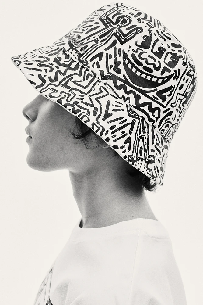 Printed Twill Bucket Hat