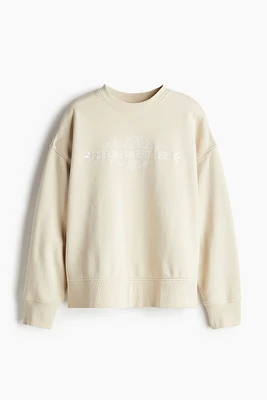 Oversized Sweatshirt with Motif