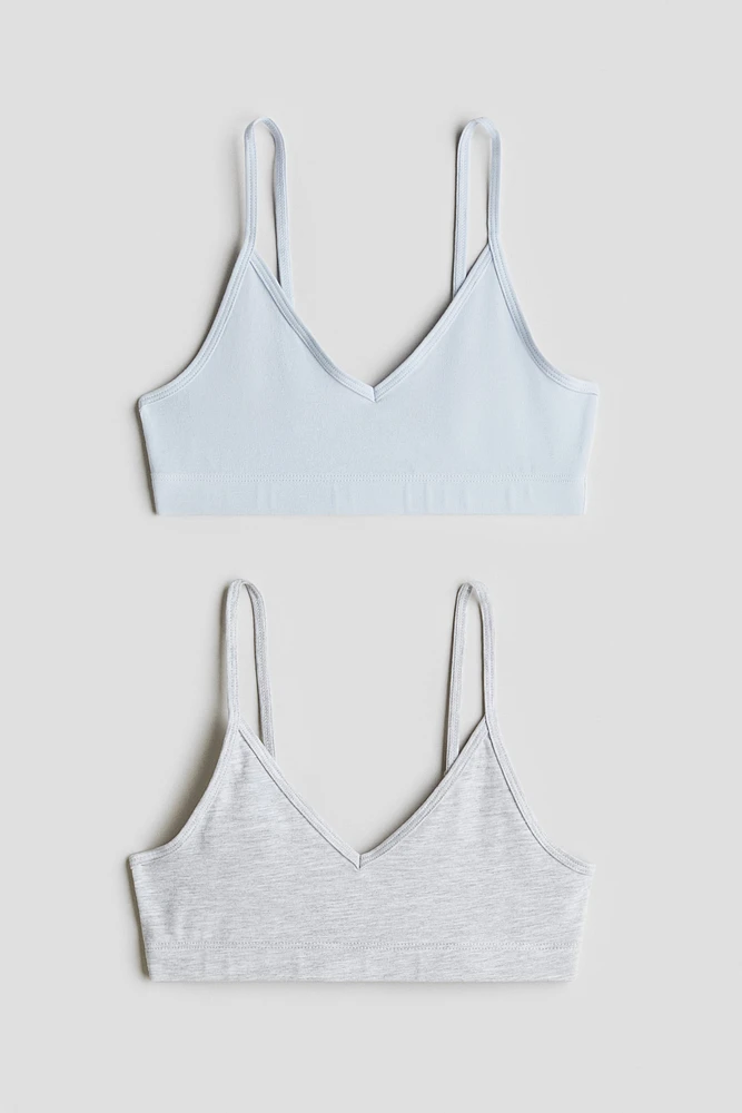 Lot de 2 brassières à encolure en V
