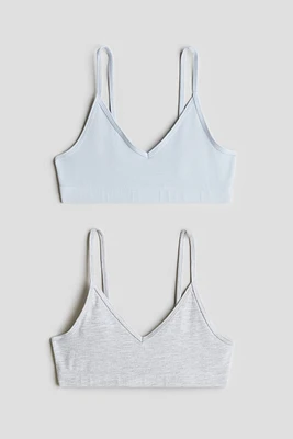 Lot de 2 brassières à encolure en V