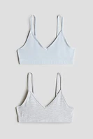 Lot de 2 brassières à encolure en V
