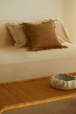 Paper Straw Cushion Cover