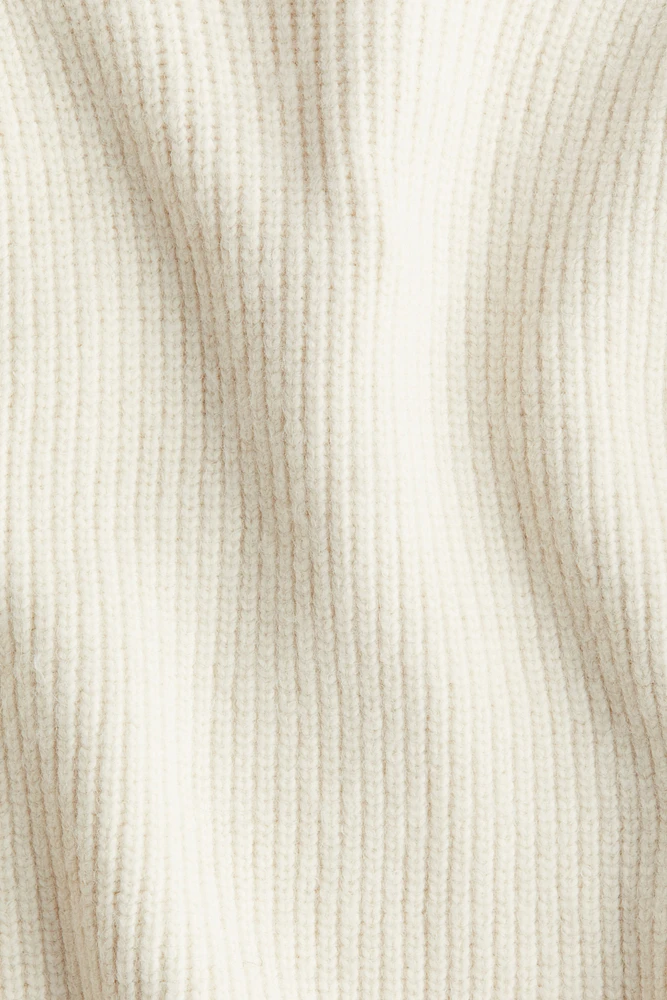 Rib-knit Turtleneck Sweater