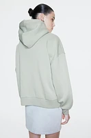 Oversized Hooded Jacket with Motif