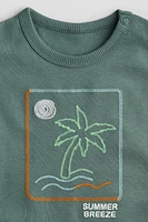 T-shirt en coton imprimé