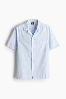 Regular Fit Linen-Blend Resort Shirt