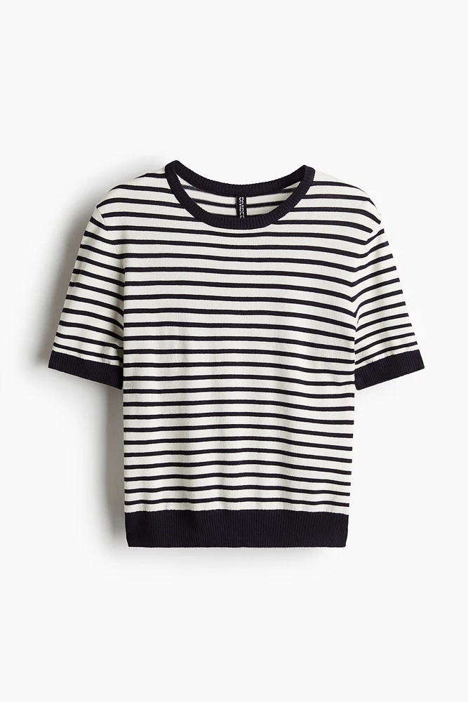 T-shirt en fin tricot