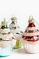 3-pack Cupcake Christmas Ornaments