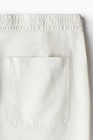 Relaxed Fit Linen-Blend Pants