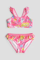 Flounced Printed Bikini