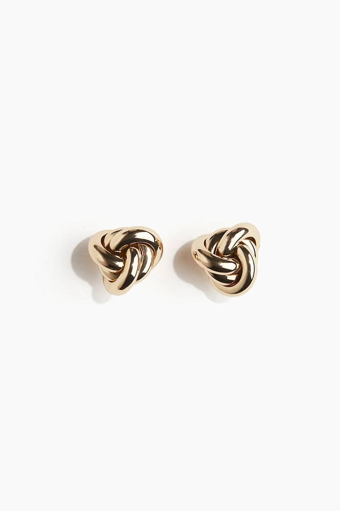 Knot-Shaped Stud Earrings