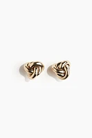 Knot-Shaped Stud Earrings