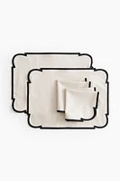 2-pack Cotton Placemats and Napkins