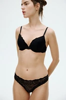 3-pack lace Brazilian briefs