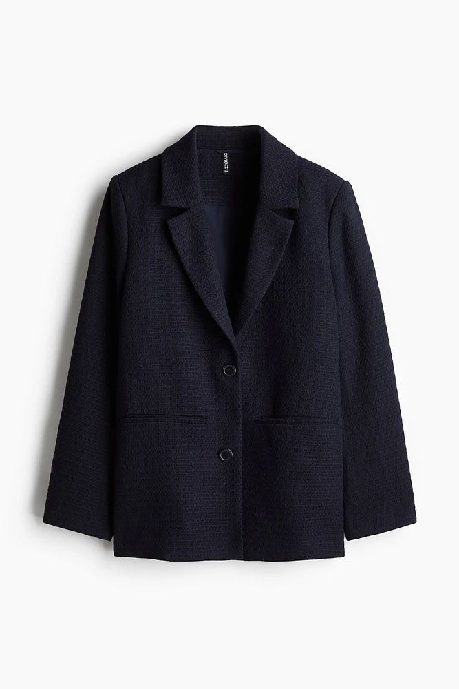 Textured-Weave Blazer
