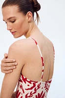 Padded-Cup High-Leg Swimsuit