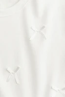 Short Top with Printed Motif