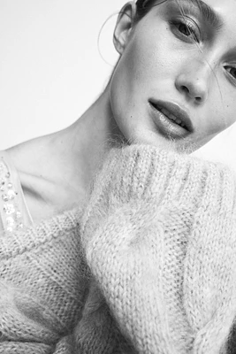 Mohair-blend jumper