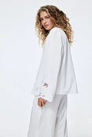 Pyjama en broderie anglaise