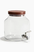 Glass Dispenser with Tap