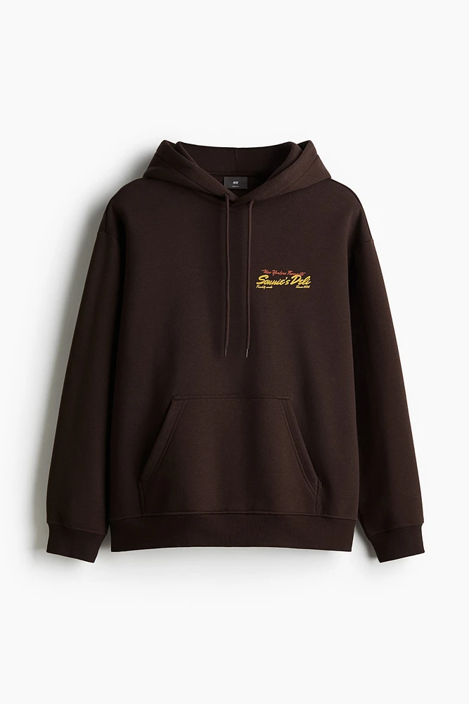 Loose Fit Printed Hoodie