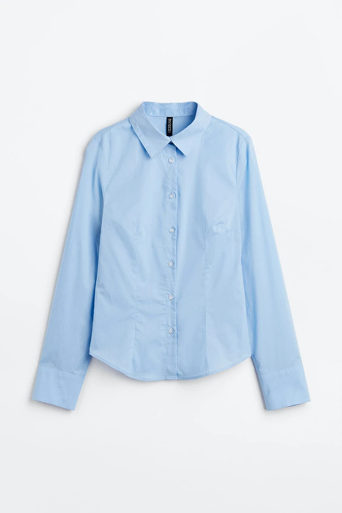 Fitted Poplin Shirt