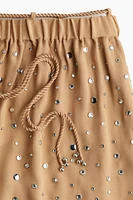 Rhinestone-Embellished Shorts