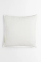 Housse de coussin en lin lavé