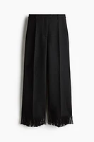 Frayed-Hem Pants