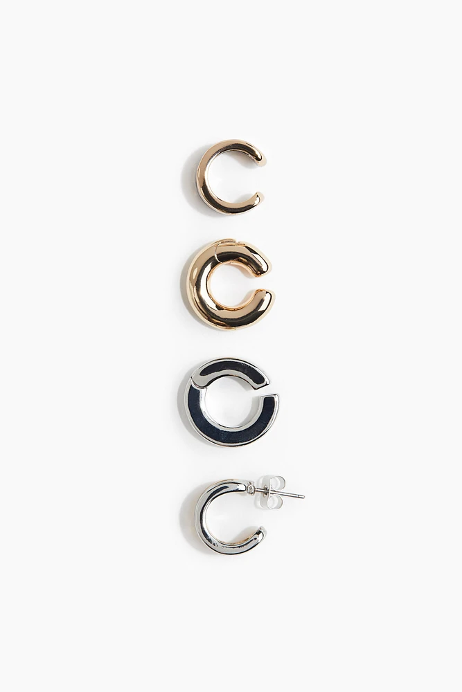 4-pack Ear Cuffs and Earring