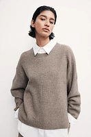 Rib-knit Sweater