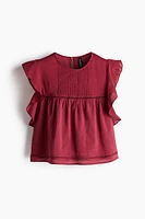 Flutter-Sleeved Blouse