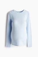 MAMA Ribbed Jersey Top
