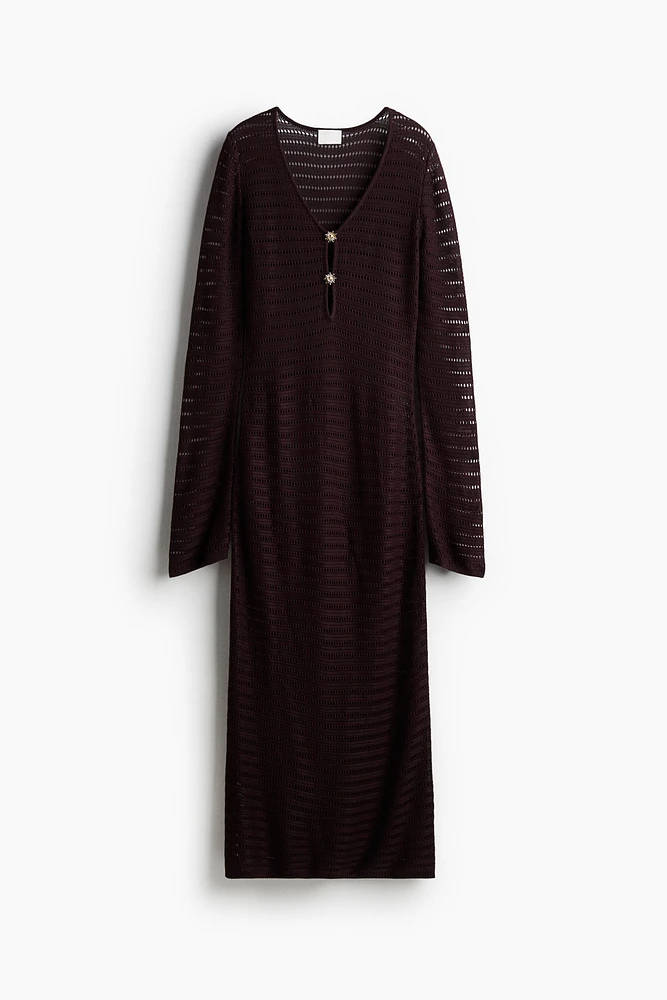 Crochet-Look Dress