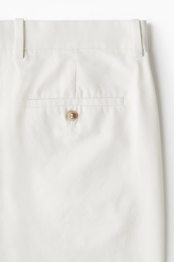Short coutil classique en lyocell mélangé
