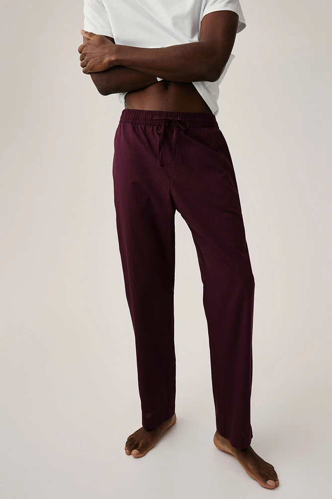 Relaxed Fit Poplin Pants