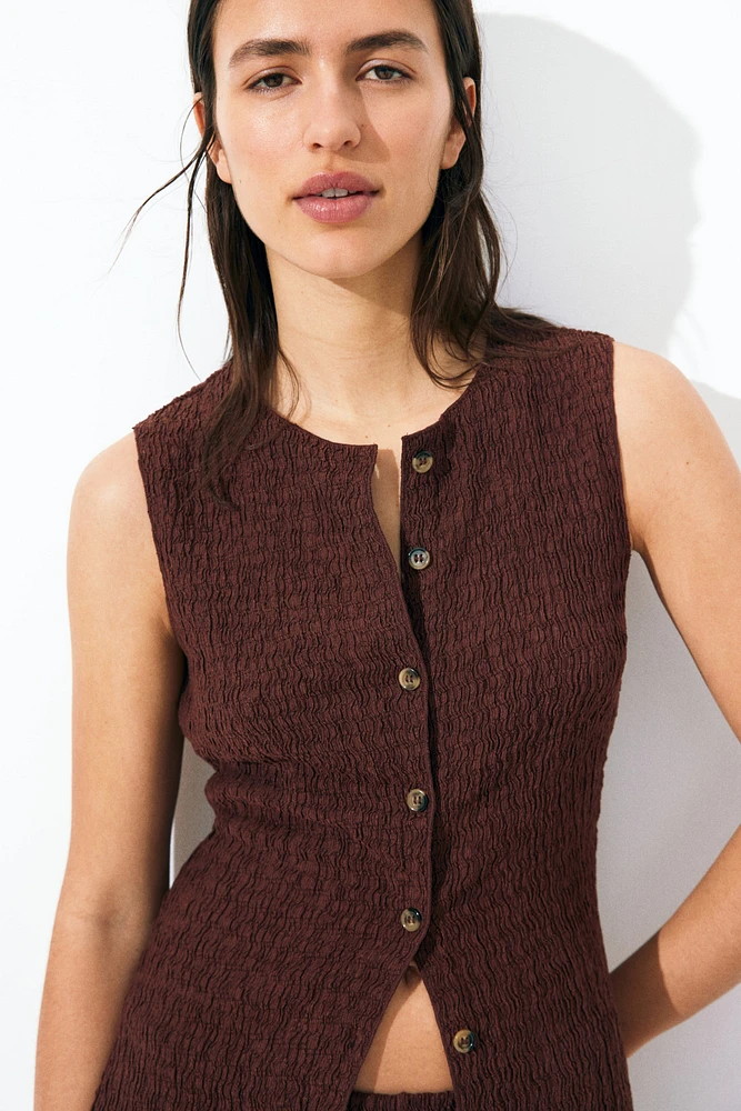 Textured Jersey Vest