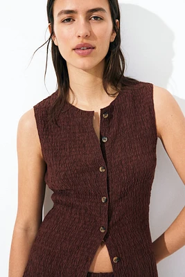 Textured Jersey Vest